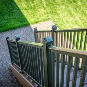 Quality 6063T5 Aluminum Prefab Interior Stair Railings Modern Ornamental Metal Handrails for sale
