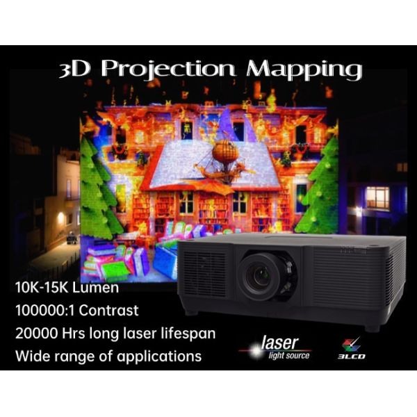 15000 Lumen Laser Projector Professional for 3D Hologram Video Mapping Projection