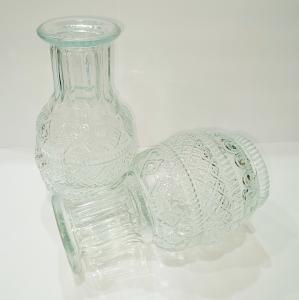China Transparent Bud Pot Bulk Custom Round Nordic Mini Cylinder Clear Glass Flower Vase on sale