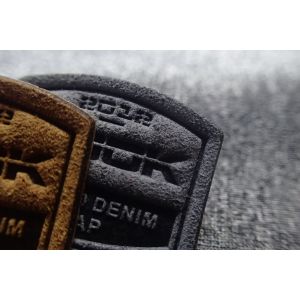 3D Snow Suit Micro Fiber Woven Clothing Labels Embossed Patches