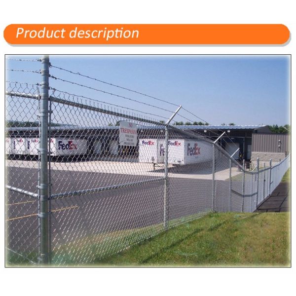 Pvc Coated Cyclone Wire Chain Link Fence 1.5mm To 5.00mm Diameter Woven Mesh