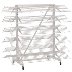 Quality 100kg / Layer Steel Supermarket Display Racks Electrastic Spray for sale