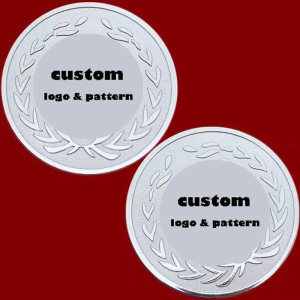 Metal Custom Souvenir Coins Challenge Custom Minted Silver Coins With Box