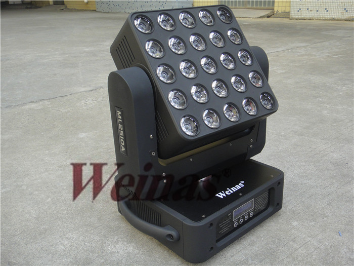 25X10w RGBW LED Zoom Moving Head Light 4 In 1 Matrix Stage Light 5X5 25 Heads