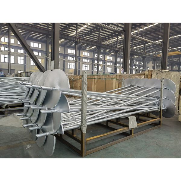 Construction Engineering Hot Dip Galvanized Round Pipe Helical Piles Q355