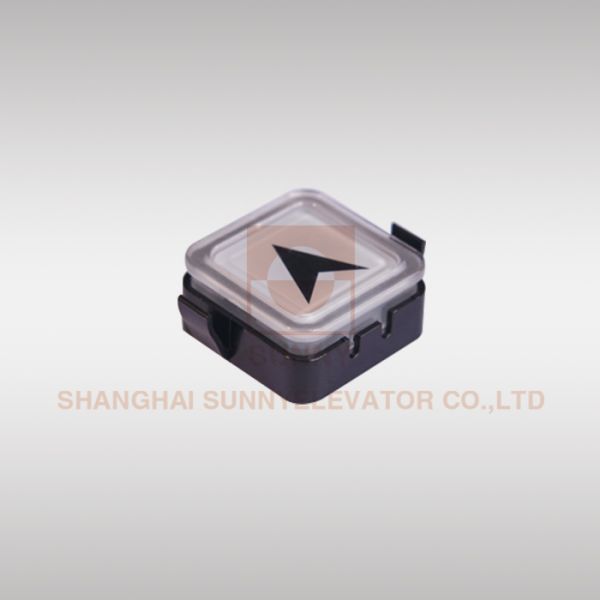 Elevator Parts Durable Plastic Push Button Light Without Braille 12VDC And 24VDC