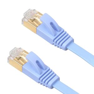 Buy cheap 4 Ft Cat6 Flat Ethernet Lan Cables Blue With Gold Shielded Snagless Rj45 from wholesalers