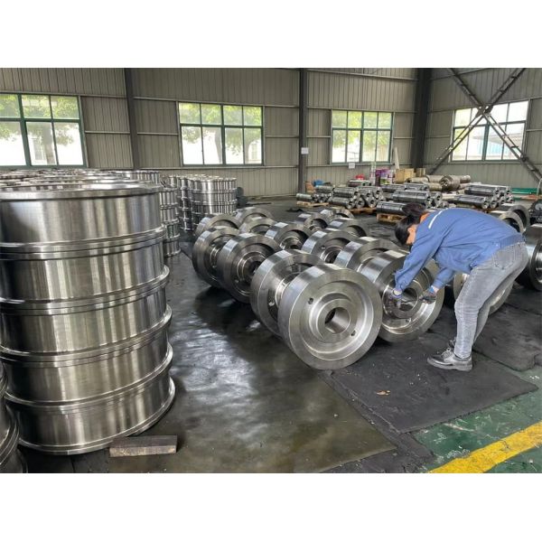 Customized Forged Crane Pulley Wheel For Quay Bridge Container Cranes