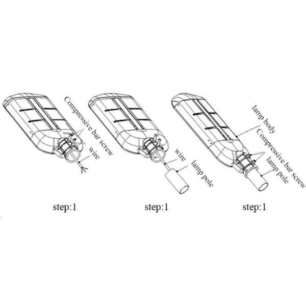 Customizable Colors High Power LED Street Light 120W Heavy Duty Die Cast Aluminum