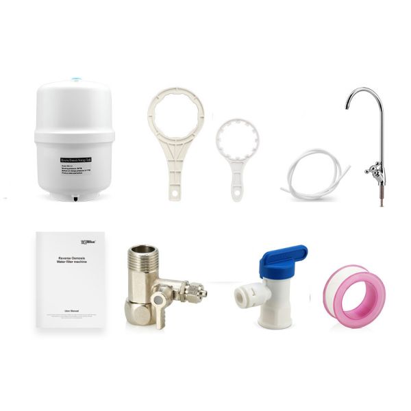 75G Under Sink Reverse Osmosis Water Purification Unit 50/75/100GPD Capacity