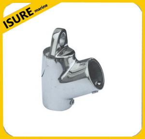 Quality Marine Boat Rail Fitting 90 Degree Hinged Tee Stainlessl Steel for sale