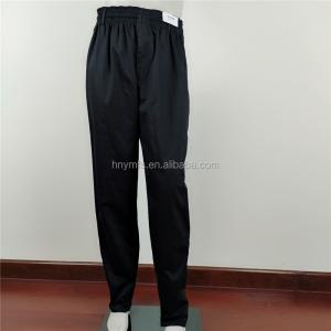 Quality professional pants factory new design Kitchen Uniforms restaurant chef black chef pants for sale