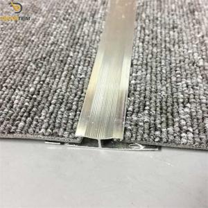 China 7mm Carpet Edging Strip Silver , Carpet Aluminum Edge Trim Alloy 6063 Material on sale