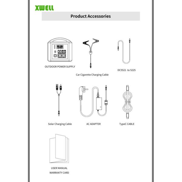 Lightweight Portable Power Station With Solar Panel 460Wh Multipurpose