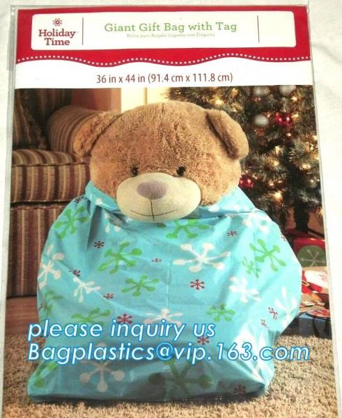 Giant Christmas Gift Treat Sacks Jumbo Plastic Toys Bags,Sacks Jumbo Plastic Toys Bags,Large Toy Gift Sacks Merry Xmas S