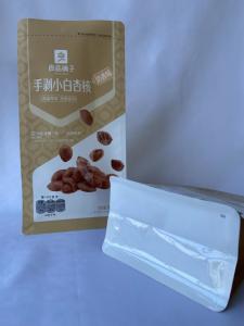 Quality Quad Bottom Food Packaging Pouches Disposable Stand Up Plastic Bags for sale