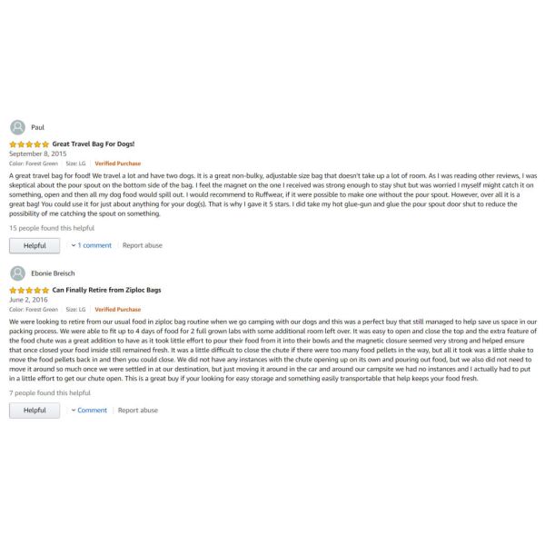 Factory Direct Waterproof Cat Dog Food Carrier Tote Storage Bag