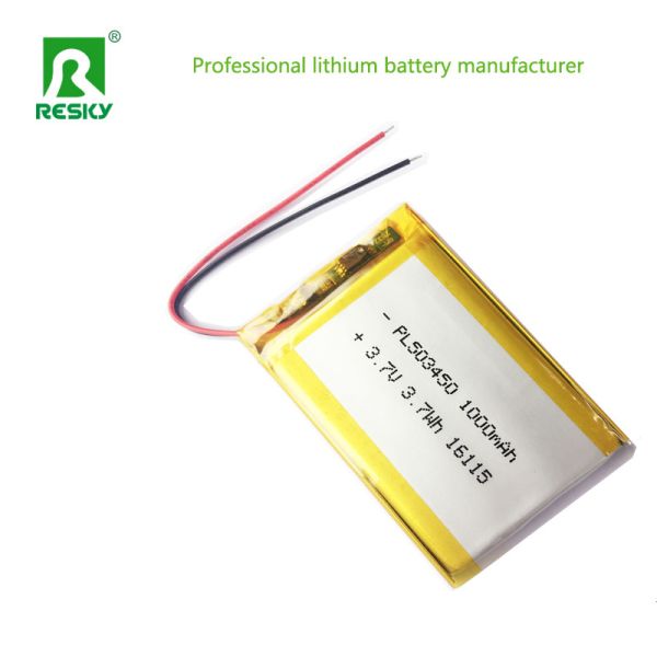 Rechargeable Lithium Polymer Battery Cell 523450 1000mAh For Communication Instrument