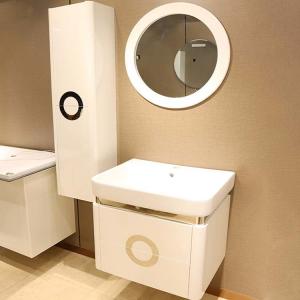 Quality SONSILL New Design Luxury Bathroom Vanity Furniture Cabinets With LED Mirror for sale
