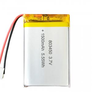 Quality 3.7 V 1500mAh Lipo Bluetooth Headset Battery 500 Times Cycle Life for sale