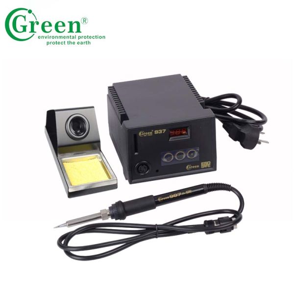 60W Temperature Controlled Soldering Station Hand held Green 937