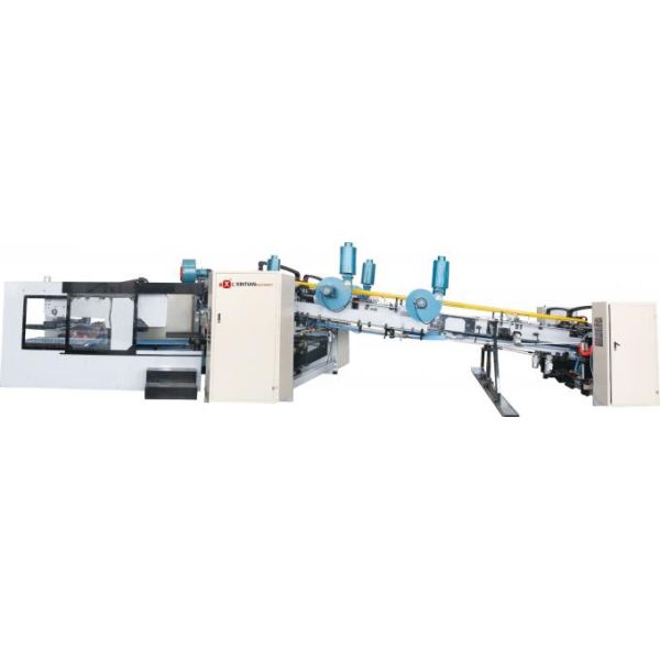 Carton Manufacturing Machine Flexo Printer Slotter Die Cutter With Folder Gluer Bundler
