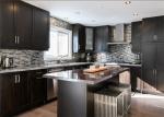 Black Color Solid Wood Kitchen Cabinets With Blum Full Extension Soft Closing