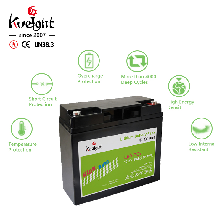 12.8v 18ah Lifepo4 Lithium Ion Battery Large Capacity Lithium Phosphate Battery
