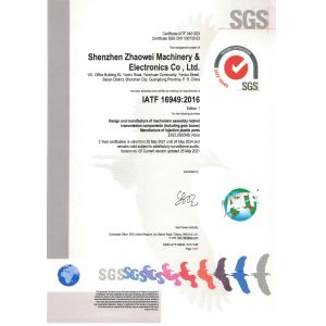 Shenzhen ZhaoWei Machinery & Electronics Co. Ltd. Certifications