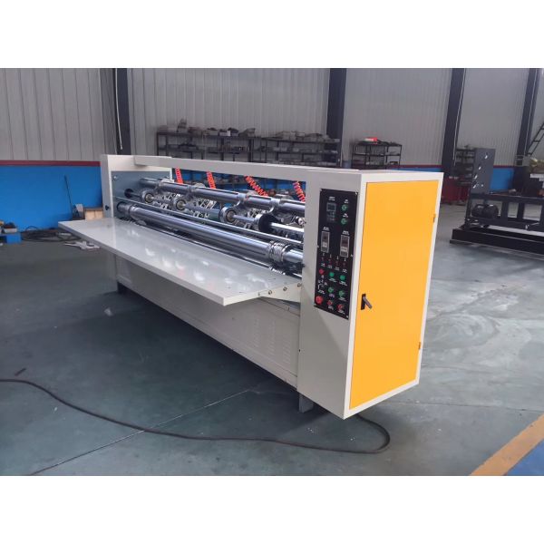 Thin Blade Corugated Slitting Creasing Cutting Machine , Cardboard Creasing Machine