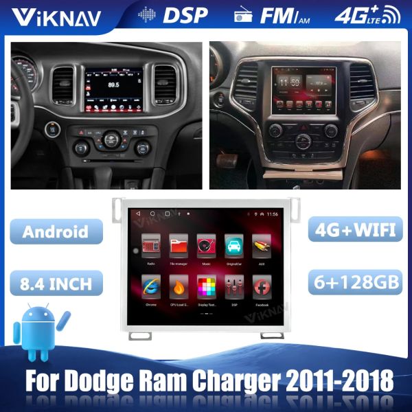 VIKNAV Automotive for Dodge Android Radio Stereo For Charger 2011-2018 BT Carplay GPS Navigation