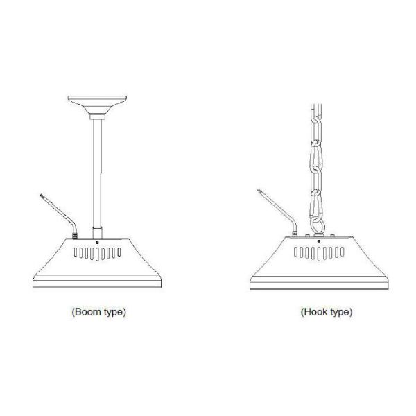 180W Commercial UFO LED High Bay Light 6000K Smart Light Sensor Type