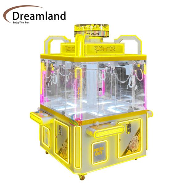 CE Certified Coin Operated Claw Game Machine 4 Players Claw Crane Vending Machine Arcade Entertainment Equipment Ideal for Amusement Centers and
