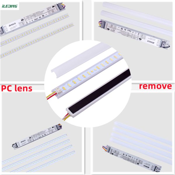 Remote Control LED Linear retrofit Kit Extrusion Housing Channel with 4FT Length and PC Cover