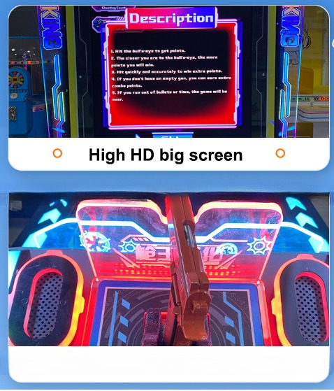 Durable Arcade Machine Shooting Games 200kg For Commercial Spaces