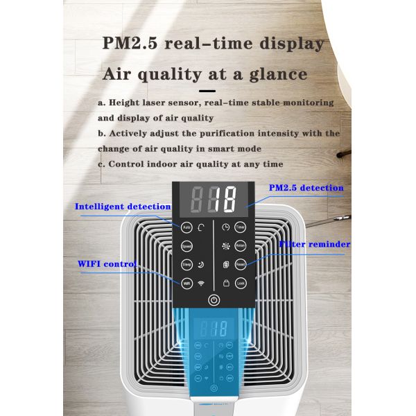 HOMEFISH Hepa Filter Commercial Air Purifier For Office Space OEM ODM