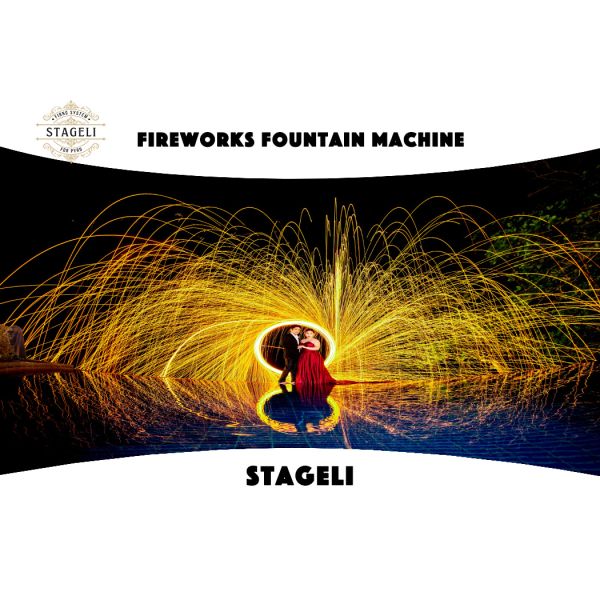 12 10 Channels 500m Fan Fireworks Fountain Machine Fireworks Setting System Wireless Control