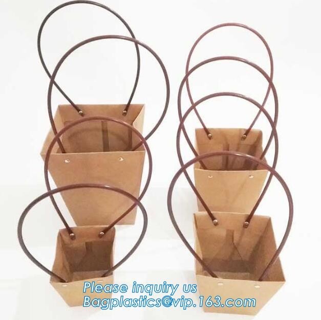Custom Logo Printed New Style White Kraft Paper Bag With Twisted Handle,recyclable twist handle printed shopping brown k