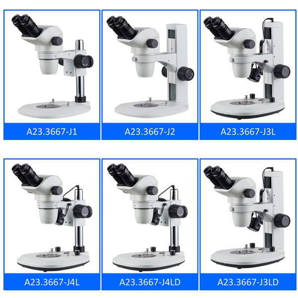 A23.3667 OPTO EDU Stereo Optical Microscope With 0.67 - 4.5x Zoom Lens