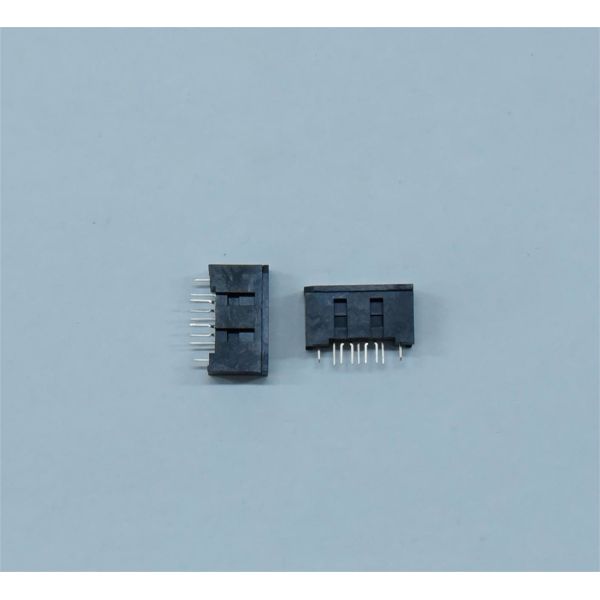 High-Performance SATA Data Connector for Electronic Applications-SATA 7p Male Chassis Au DIP Au Plated 15u" Connector