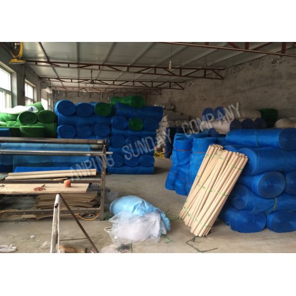 Blue Colord Plastic Anti Insect Net Virgin 100 % HDPE Material For Greenhouse