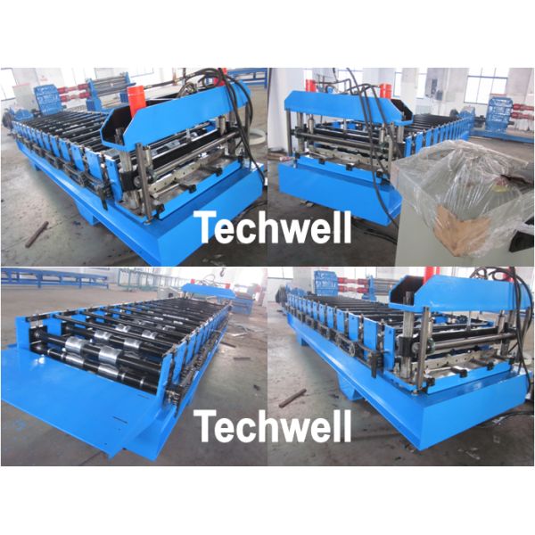 TW-18-271.7-814 Roof Panel Profile Sheet Roll Forming Machine With 14 Forming Stations