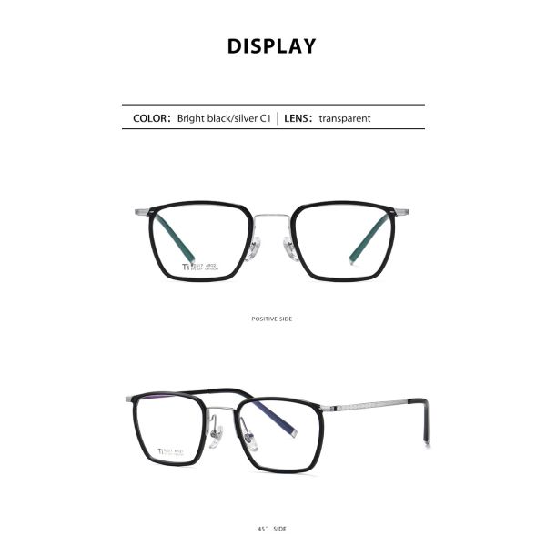 AC Lens Acetate Titanium Glasses Metal Simplicity For Men