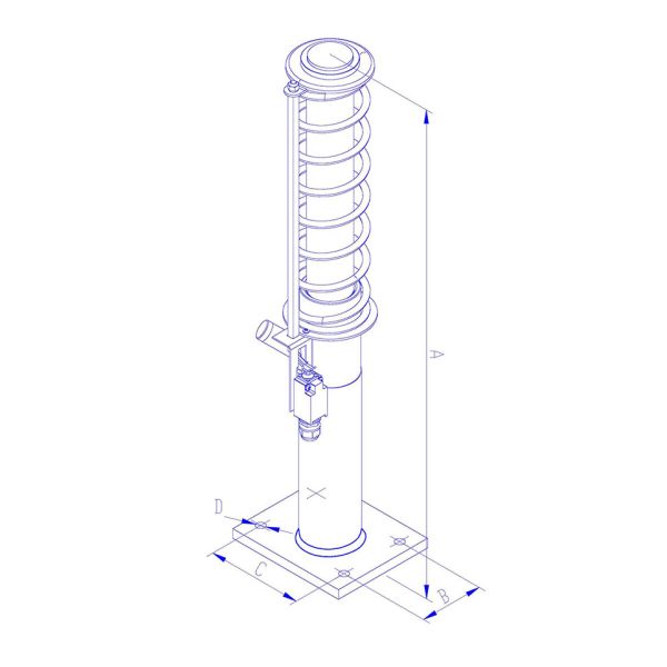 Automatic Reset Elevator Safety Parts Hydraulic Elevator Oil Buffer