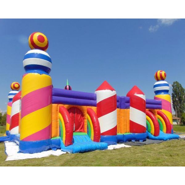 Multi Color Inflatable Amusement Park For Festival Activity / Public