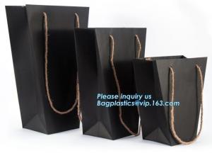 Quality Flower carrier bag with different color customized pot plants kraft paper bag with handle,stamping logo fancy paper flow for sale
