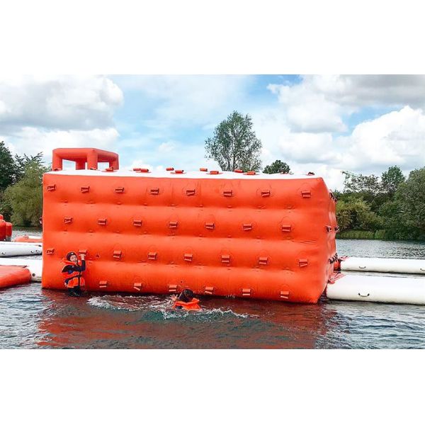 Durable 0.9mm PVC Tarpaulin Inflatable Cube / Inflatable Obstacle Course For Fun