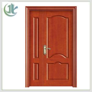China Termite Resistant Wood Double Doors , Unequal Double House Door on sale