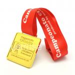 China Medal Manufacturers, Custom Square Medals, Red Ribbon Medals, Soft