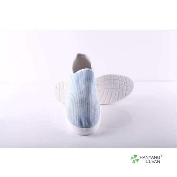 White ESD Cleanroom Shoes Anti Static Wear Resistant For Foodstuffs Factory